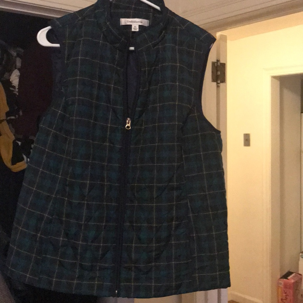 Plaid Quilted Vest